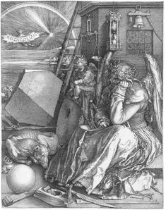 Albrecht Dürer Melancolia I, 1514. Xilogravura.