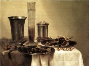Willem Claeszoon Heda Fin de collation, dit aussi Un dessert  – 1637  44 x 56 cm Musée du Louvre 