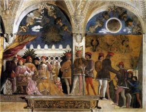 MANTEGNA, Andrea (b. 1431, Isola di Cartura, d. 1506, Mantova) Camera degli Sposi (Camera Picta) Palazzo Ducale, Mantua 1465-74 Óleo.