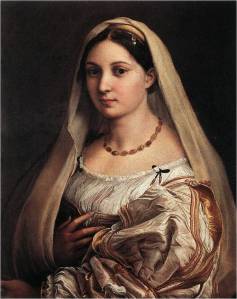 RAFFAELLO Sanzio (1483, Urbino, 1520, Roma) La Donna Velata – A mulher com véu 1516 óleo sobre tela, 82 x 60,5 cm Galleria Palatina (Palazzo Pitti), Florença 