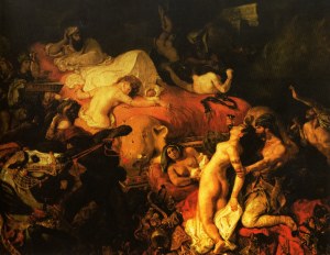 Eugène Delacroix A morte de Sardanapalo, 1827 Óleo sobre tela, 392x496cm Musée du Louvre, Paris