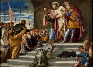 Tintoretto (Veneza, ca. 1518 —1594) Ecce Homo ou Pilatos Apresenta Cristo à Multidão 1546 - 1547 109 × 136 cm  MASP 