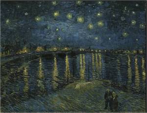 Vincent van Gogh A noite estrelada, 1888 Paris, Musée d’Orsay 72,5 cm × 92 cm 
