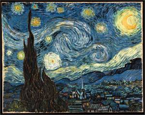 Vincent van Gogh  A Noite Estrelada, 1889 MoMa, NY 73,7 cm x 92,1 cm 