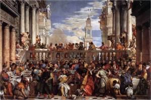 Paolo Gagliari, dito Veronese (Verona, c1528 — Veneza, 19 de abril de 1588) A ceia de Cana 1563 666 x 990 cm Musée du Louvre, Paris 