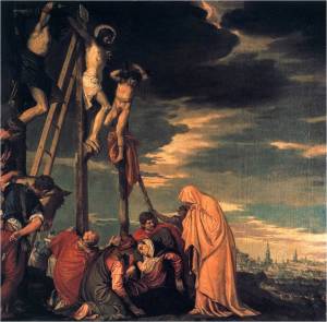 Paolo Gagliari, dito Veronese (Verona, c1528 — Veneza, 19 de abril de 1588) Crucifixão c. 1582 102 x 102 cm Musée du Louvre, Paris 